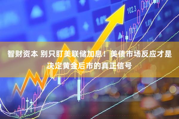 智财资本 别只盯美联储加息！美债市场反应才是决定黄金后市的真正信号