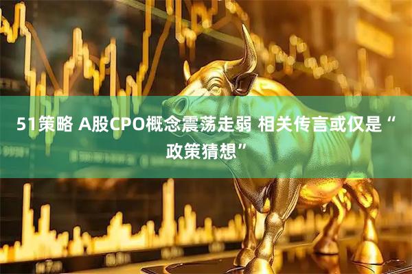 51策略 A股CPO概念震荡走弱 相关传言或仅是“政策猜想”